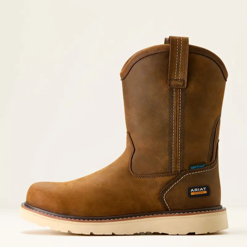 Ariat Men's Rebar Wedge 10" Waterproof Pull On Wellington Boot 1