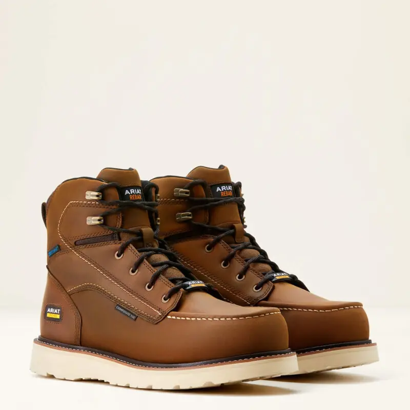 Ariat Men's Rebar Wedge 6" Waterproof Composite Toe Work Boot 4