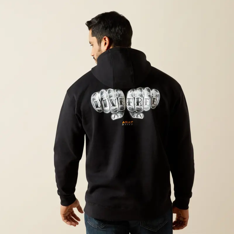 Ariat Men's Rebar Workman Bare Knuckle Hoodie 1