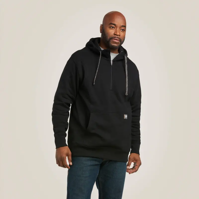 Ariat Men's Rebar Workman Quarter Zip Hoodie 1
