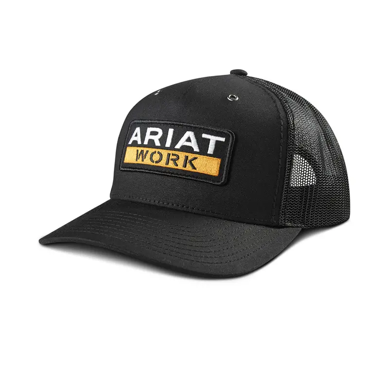 Ariat Men's Work Logo Patch Snapback Meshback Cap 1