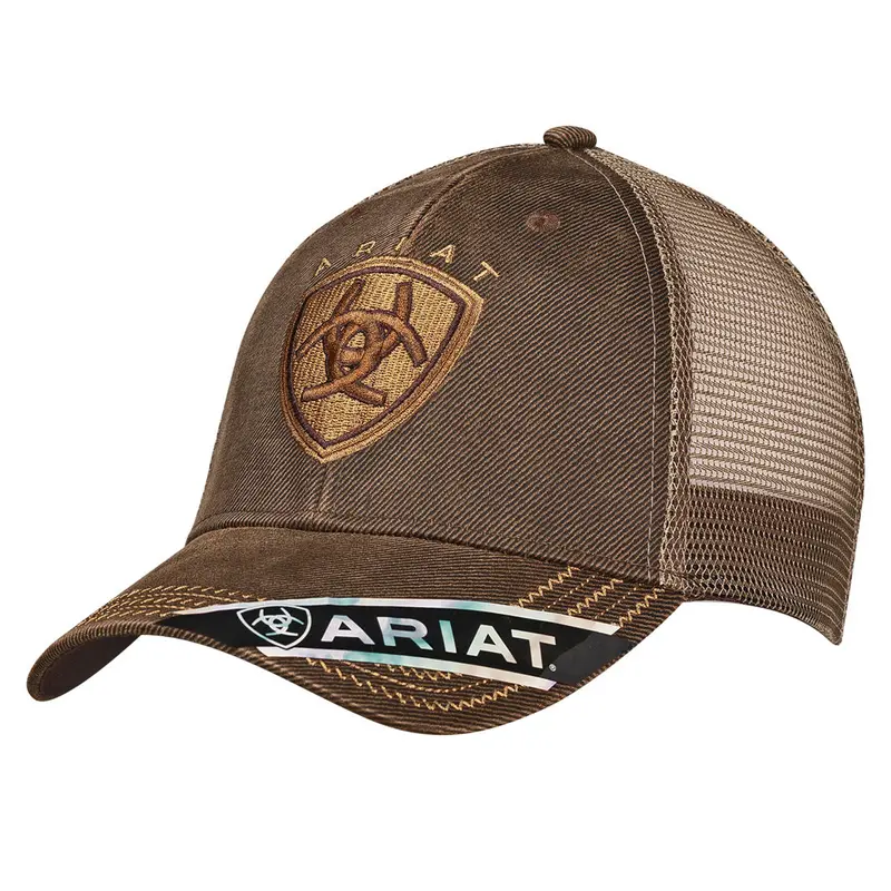 Ariat Oilskin Logo Mesh Velcro Cap 1