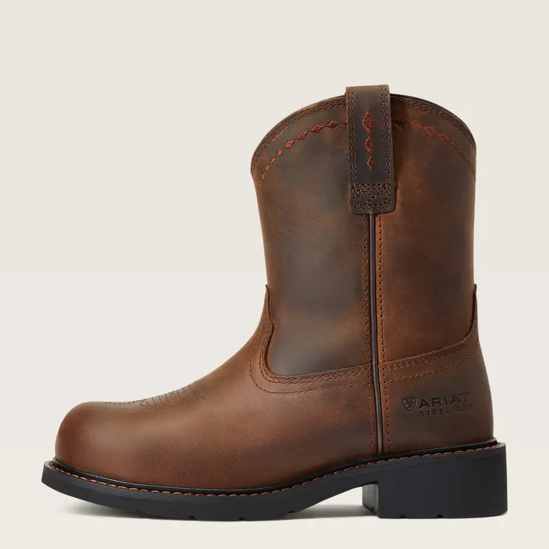 Ariat Women's Fatbaby 8" Steel Toe Pull-On Work Boot 1