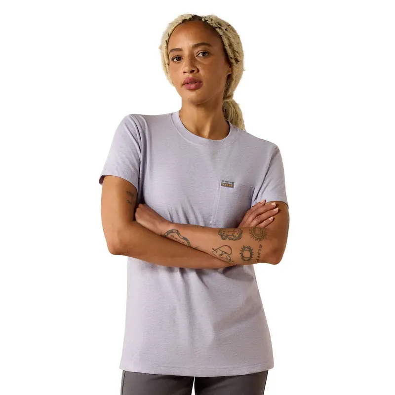 Ariat Women's Rebar Cotton Strong Space Dyed T-Shirt 1