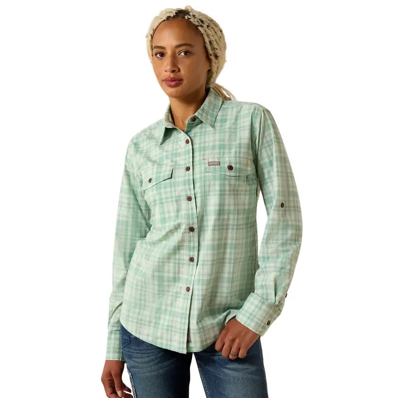 Ariat Women's Rebar Made Tough Durastretch Work Shirt 1