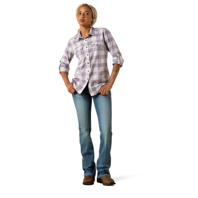 Ariat Women's Rebar Made Tough Durastretch Work Shirt 5