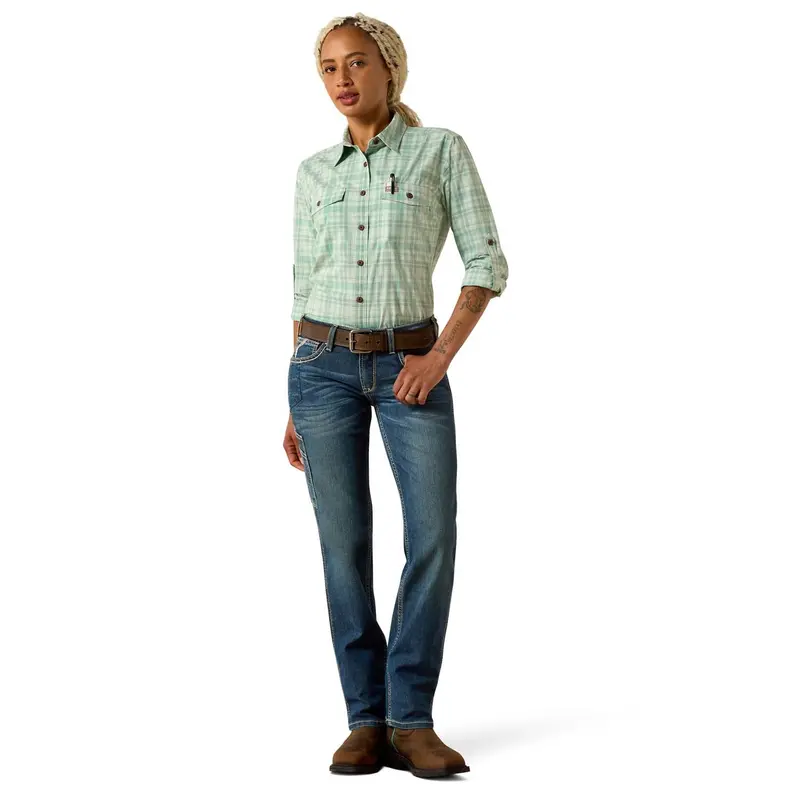 Ariat Women's Rebar Made Tough Durastretch Work Shirt 5
