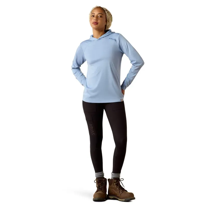 Ariat Women's Rebar Sunblocker Hooded Long Sleeve T-Shirt 4