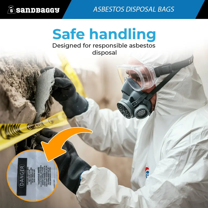 Asbestos Disposal Bags – 33" X 50" Clear Polyethylene, 6 Mil, Made In Usa 3