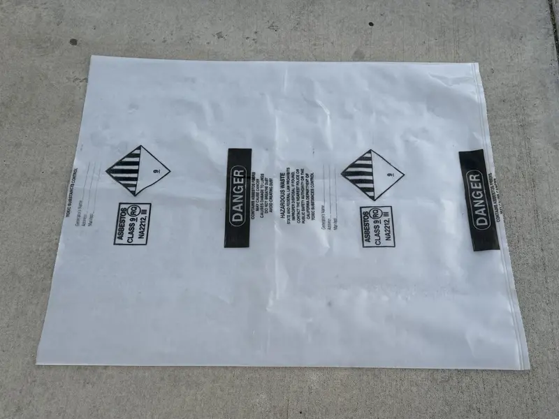 Asbestos Disposal Bags – 33" X 50" Clear Polyethylene, 6 Mil, Made In Usa 6