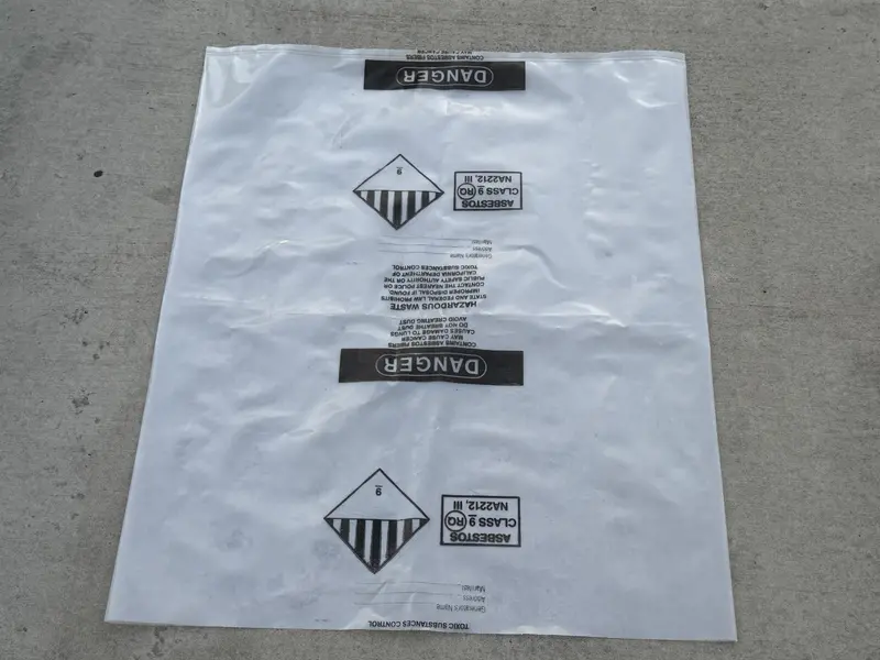 Asbestos Disposal Bags – 33" X 50" Clear Polyethylene, 6 Mil, Made In Usa 7