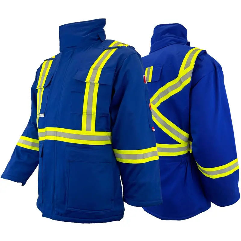 Atlas Guardian Men's Fr Hi-Vis Winter Parka 2191Rb - Royal Blue 1