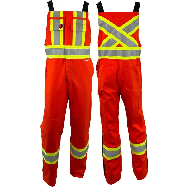 Atlas Guardian Men's Fr Unlined Hi-Vis Overalls 3074Or - Orange 1