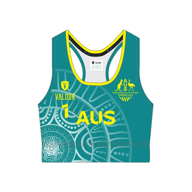 Aycg Women's Competition Beach Volleyball Crop Top - Green 1