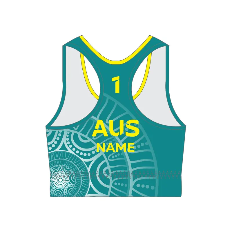 Aycg Women's Competition Beach Volleyball Crop Top - Green 2