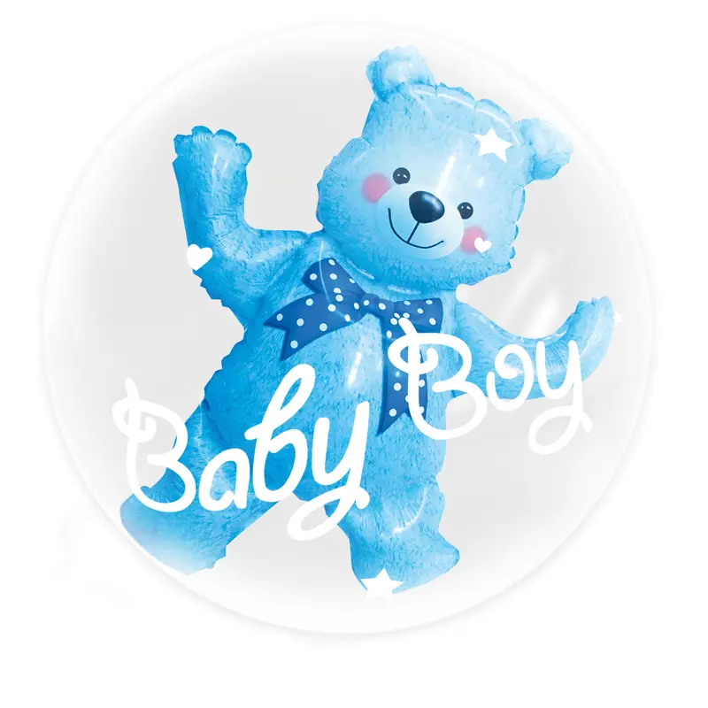 Balon Foliowy Baby Boy Miś 59Cm X 69Cm 1