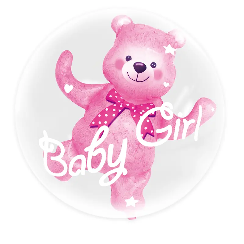Balon Foliowy Baby Girl Miś 59Cm X 69Cm 1