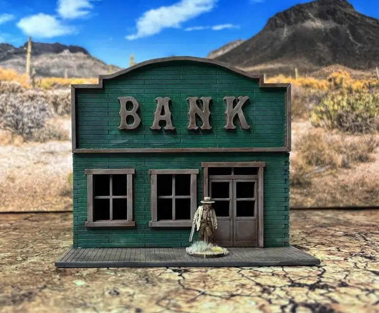 Bank Wild West Western 28Mm Terrain 1