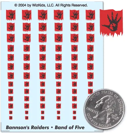 Bannson's Raiders- Band Of Five Decals 1