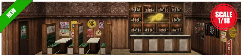 Bar Pop-Up Diorama 1/18 1