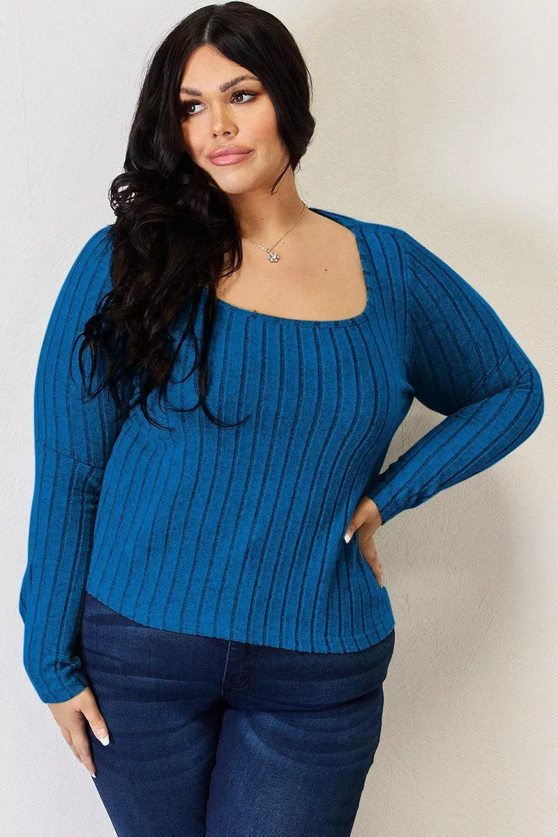 Basic Bae Full Size Ribbed Long Sleeve T-Shirt 12