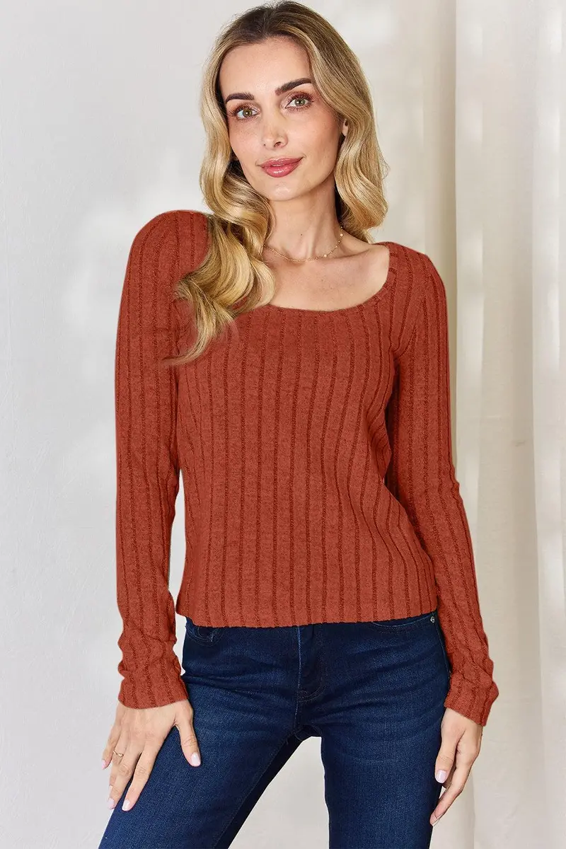 Basic Bae Full Size Ribbed Long Sleeve T-Shirt 15