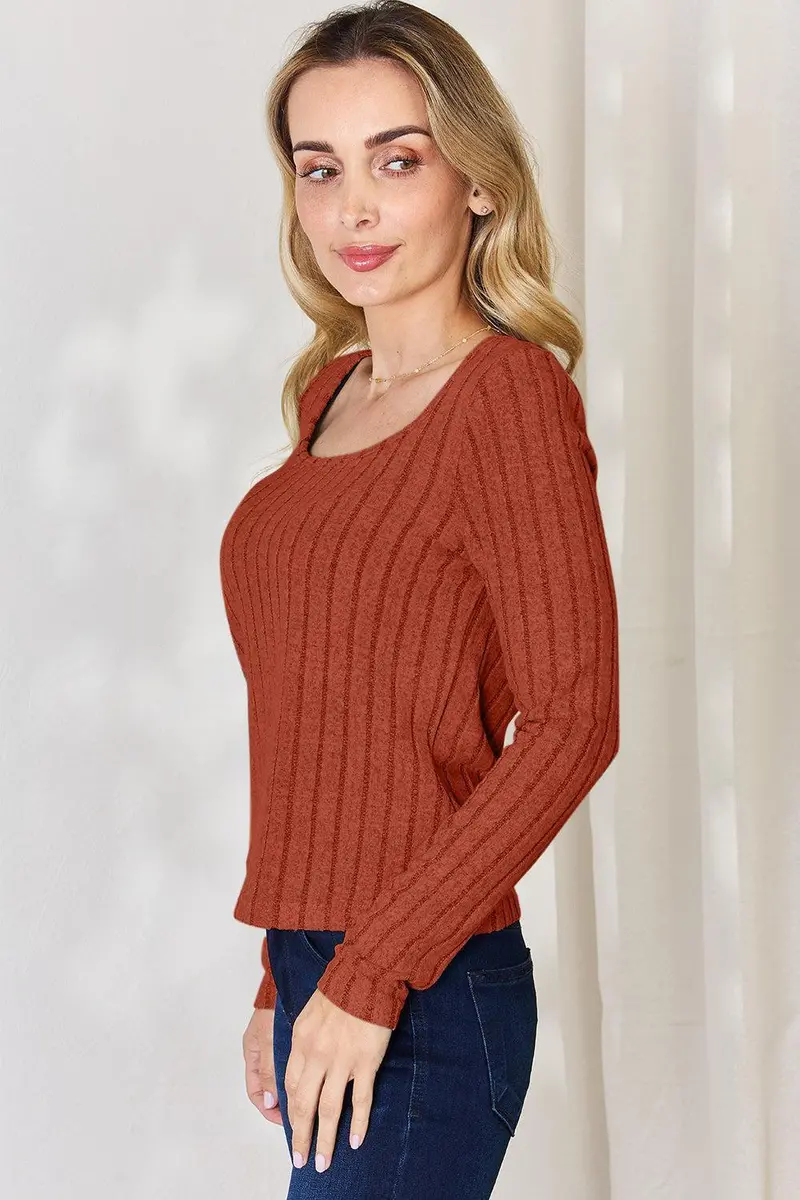 Basic Bae Full Size Ribbed Long Sleeve T-Shirt 16