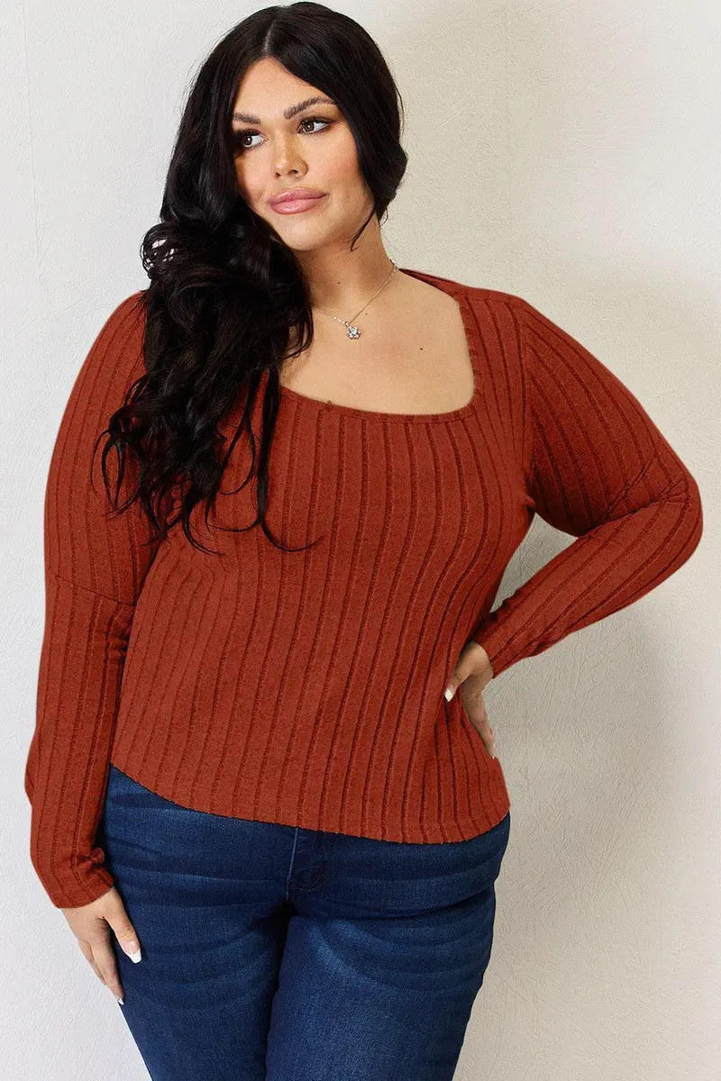 Basic Bae Full Size Ribbed Long Sleeve T-Shirt 18