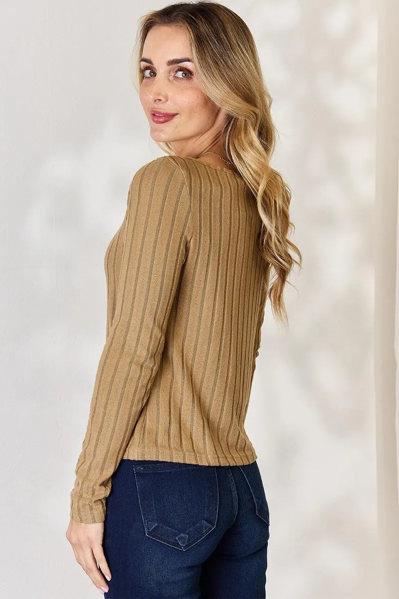 Basic Bae Full Size Ribbed Long Sleeve T-Shirt 2