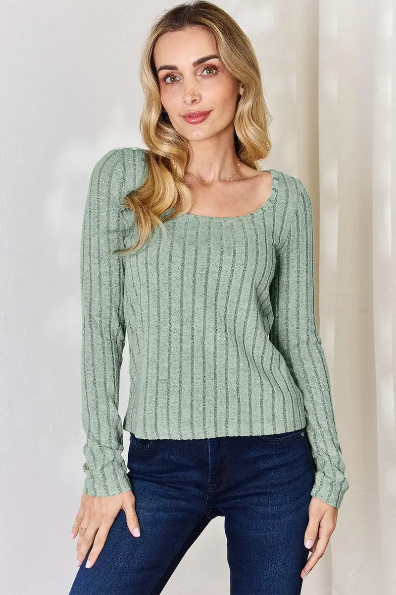 Basic Bae Full Size Ribbed Long Sleeve T-Shirt 21