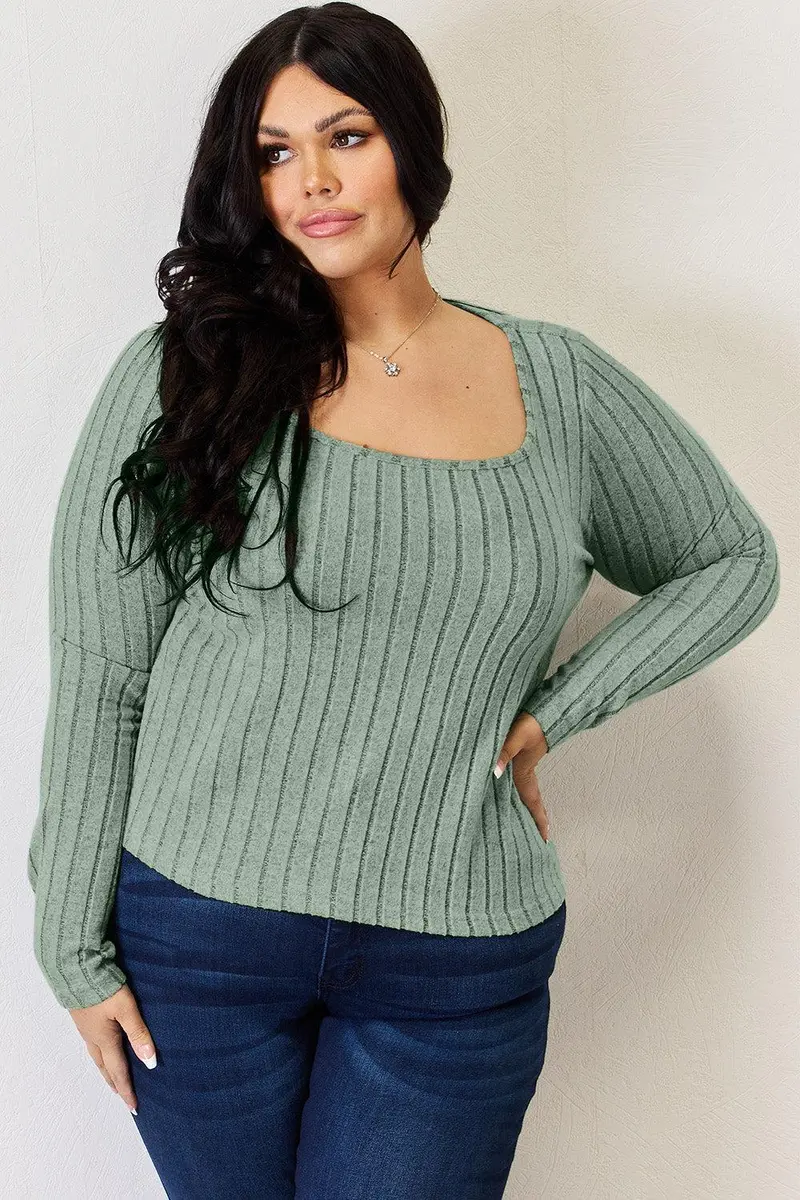 Basic Bae Full Size Ribbed Long Sleeve T-Shirt 26