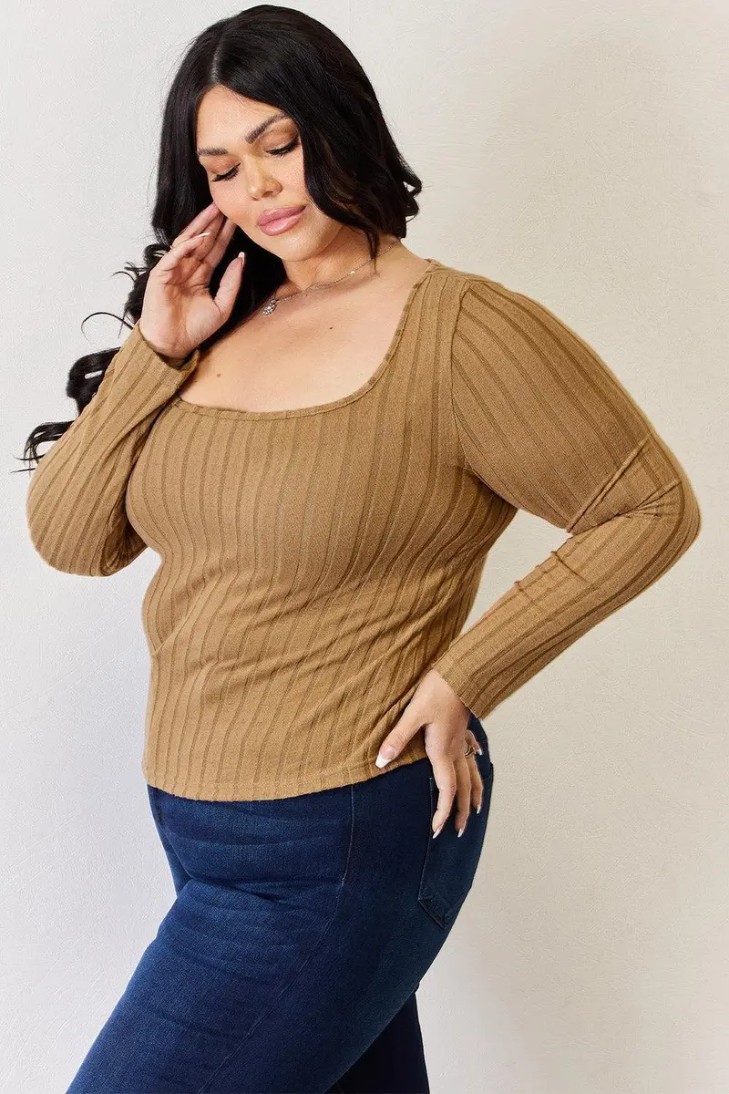 Basic Bae Full Size Ribbed Long Sleeve T-Shirt 7