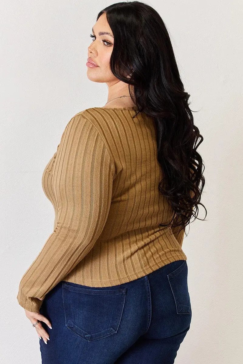 Basic Bae Full Size Ribbed Long Sleeve T-Shirt 8