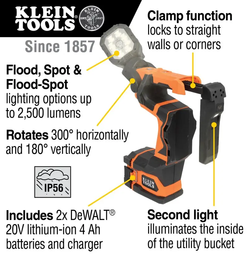 Bat20-Ubl-Utility Bucket Light-Klein Tools 2