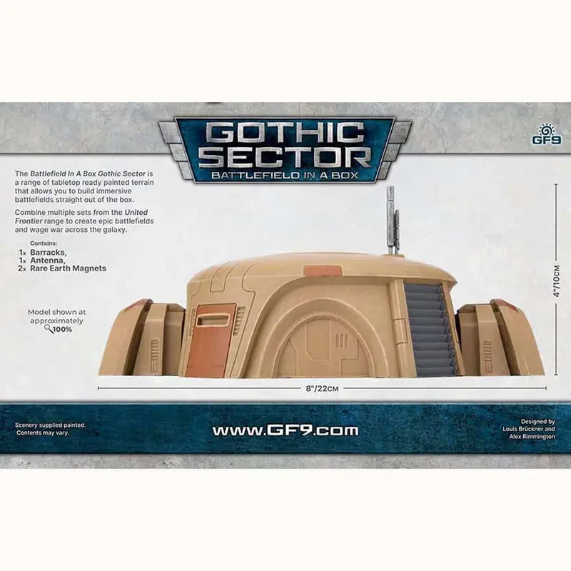 Battlefield In A Box: Gothic Sector - United Frontier Barracks 2