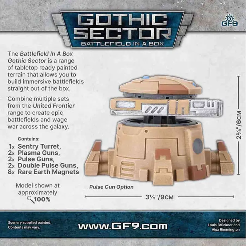 Battlefield In A Box: Gothic Sector - United Frontier Sentry Turret 2
