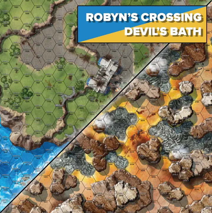 Battlemat (Battles Of Tukayyid)-    Robyn's Crossing (Clan Jade Falcon) / Devil's Bath (Clan Steel Viper) 1
