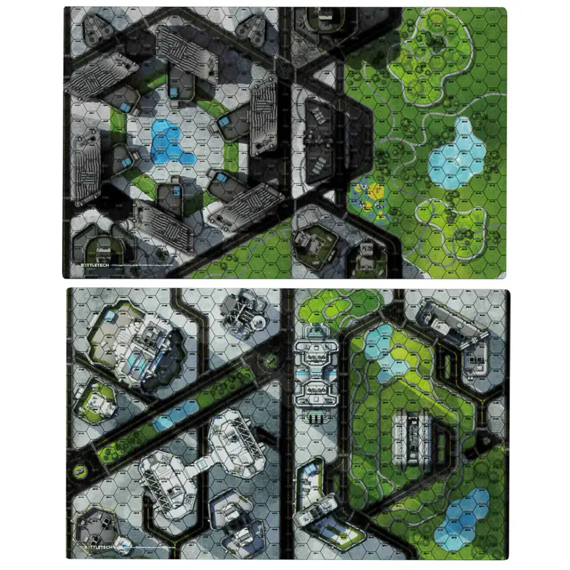 Battlemat - Cities Central Park/Shopping District 1