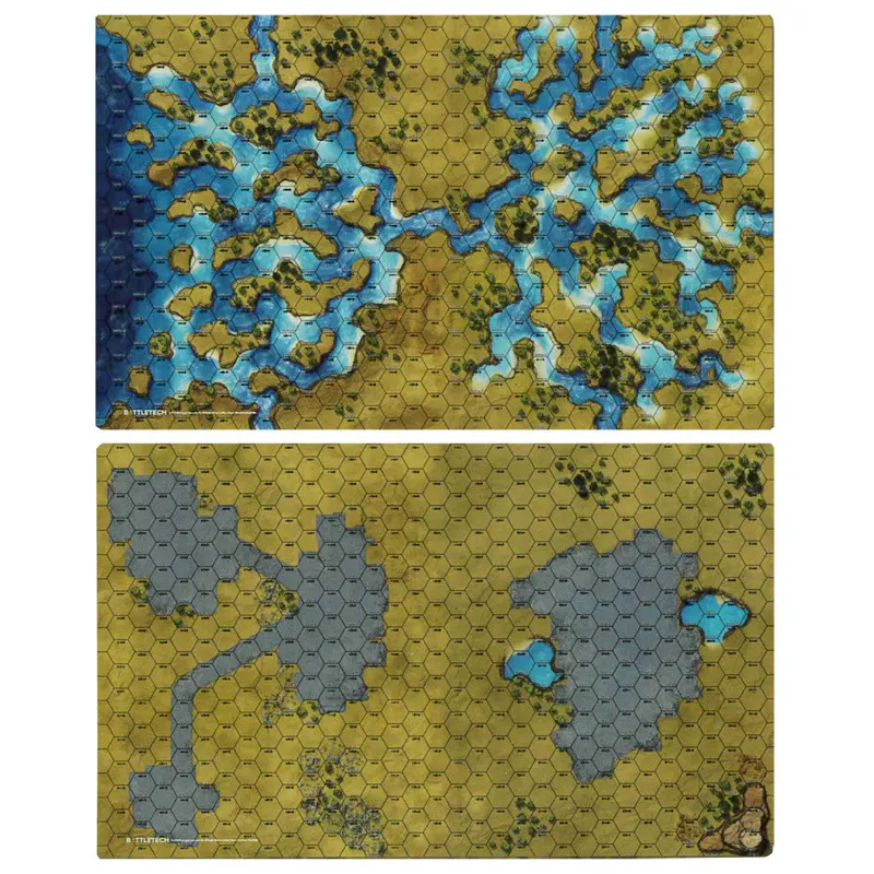 Battlemat - Savannahs River Delta/City Ruins 2