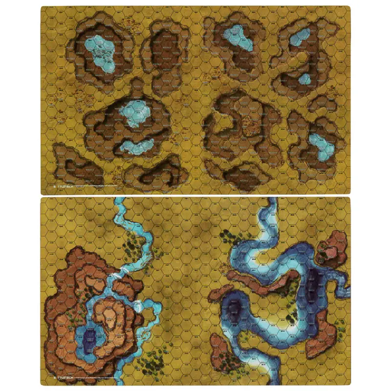 Battlemat - Savannahs Sinkholes/Mountain Lake 1