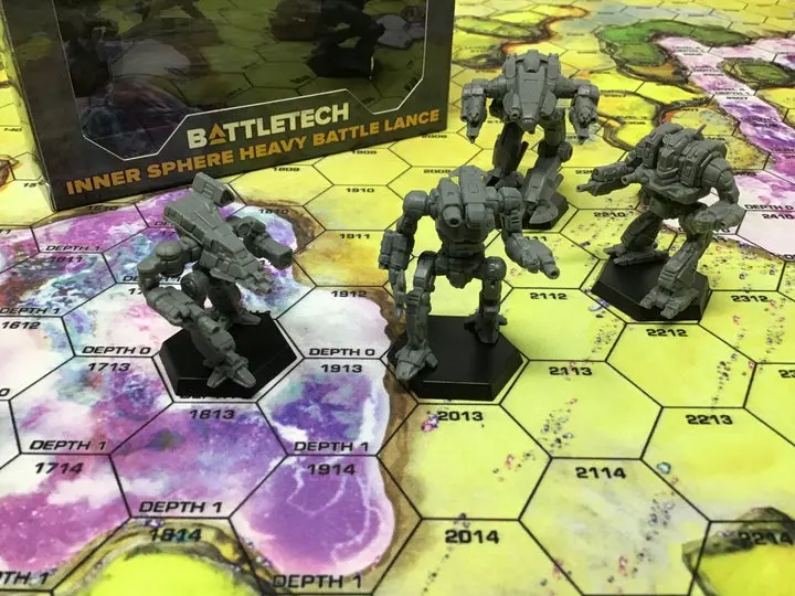 Battletech: Miniature Force Pack - Inner Sphere Heavy Battle Lance 1