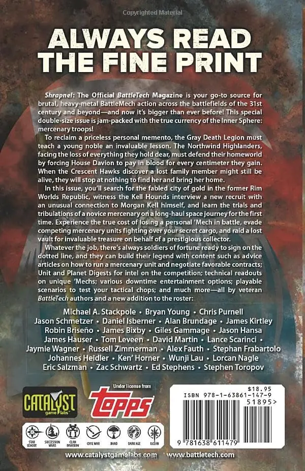 Battletech: Shrapnel, Issue #15 (The Official Battletech Magazine) 2
