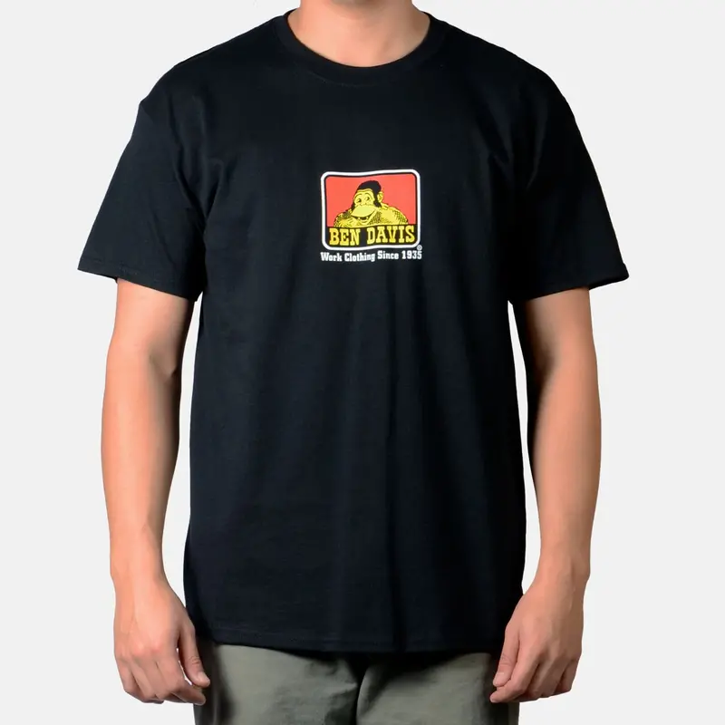 Ben Davis Men's Classic Logo Short Sleeve T-Shirt_Black 1