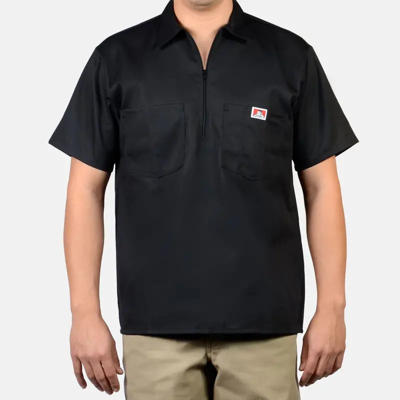Ben Davis Men's Half-Zip Short Sleeve Work Shirt 1