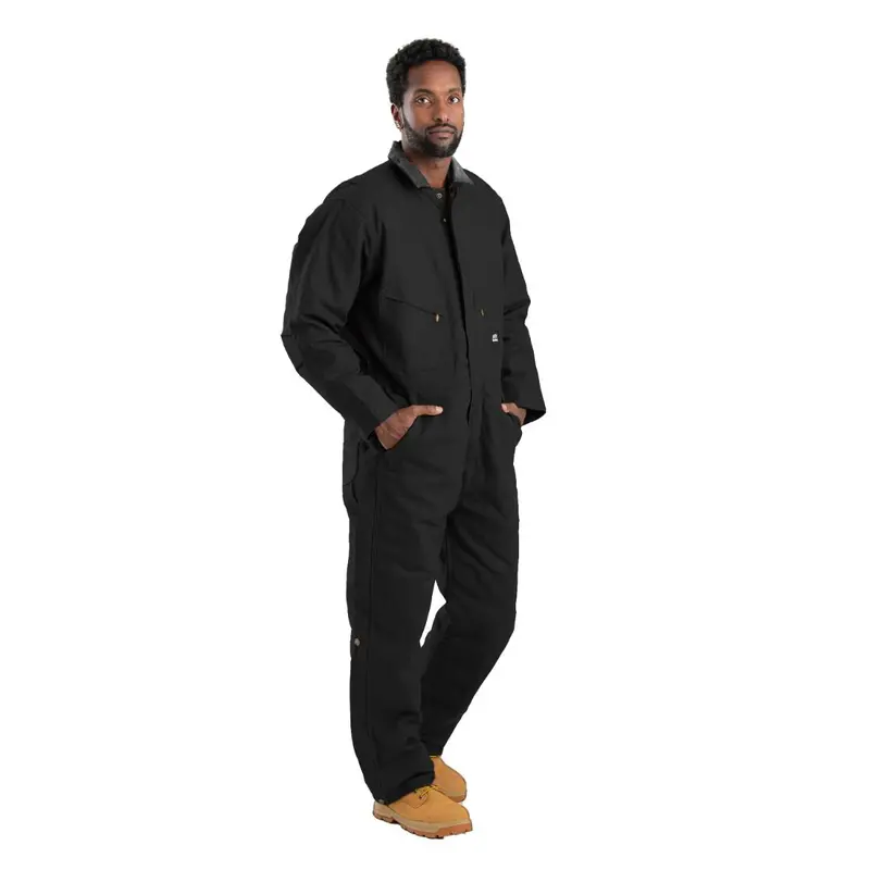 Berne Heritage Men's Insulated Duck Bib Coverall I417 - Black 1