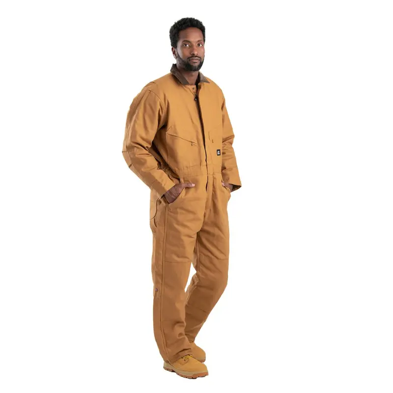 Berne Heritage Men's Insulated Duck Bib Coverall I417 - Brown 1