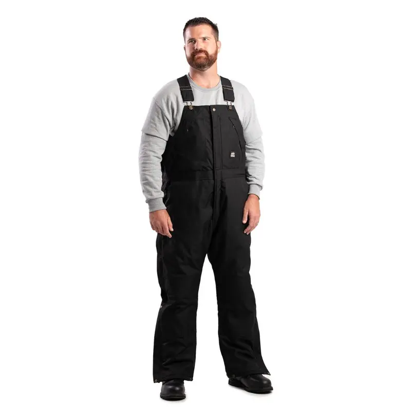 Berne Icecap Men's Insulated Work Bib Overall Nb834 - Black 1