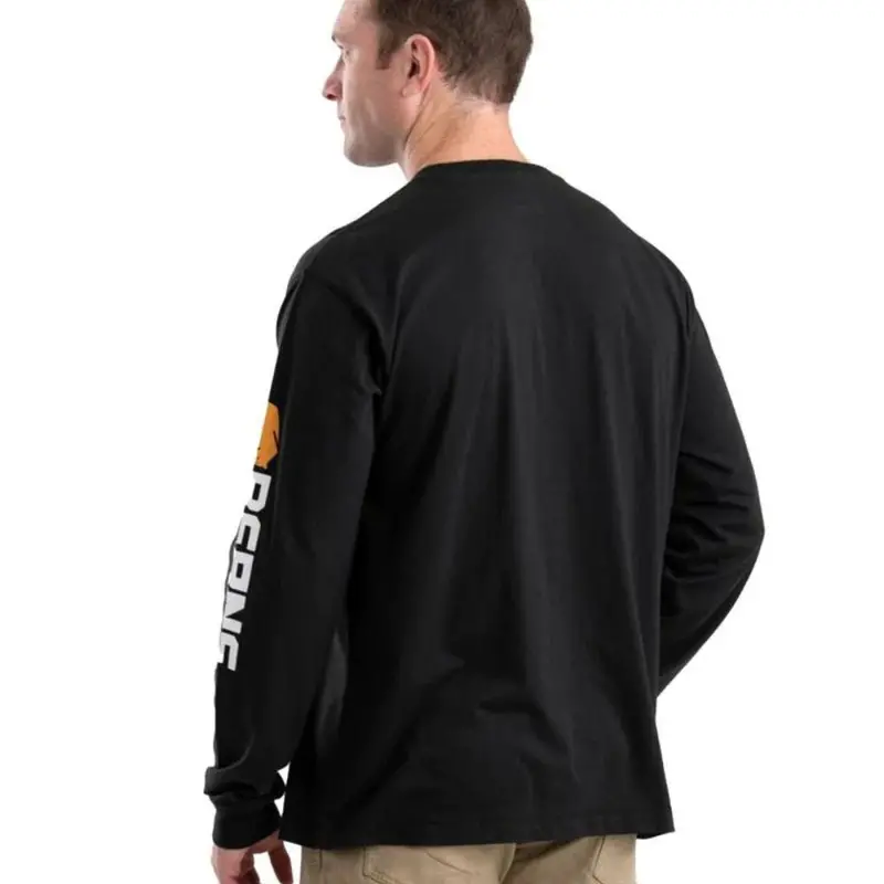 Berne Men's Signature Long Sleeve Performance Work Shirt Bsm14 - Black 2