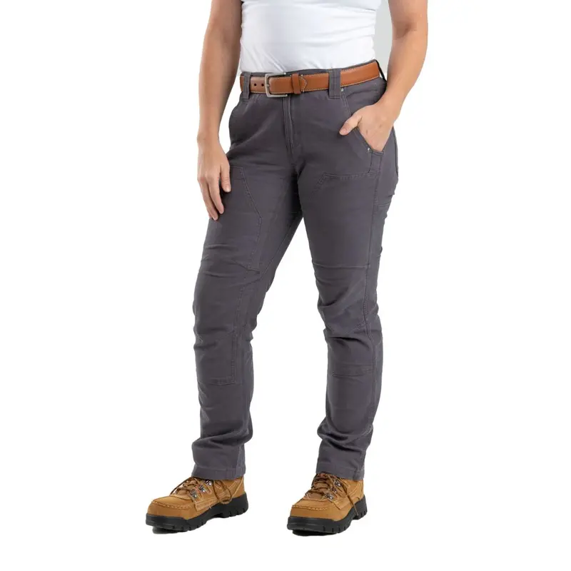 Berne Women's Flex Softstone Double-Front Duck Pant Wp922 - Titanium 1