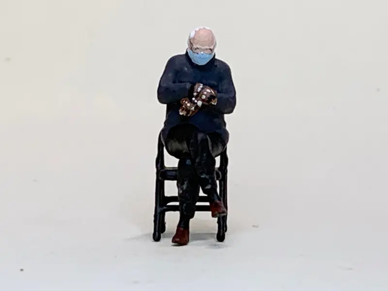 Bernie Sitting W/Chair 1